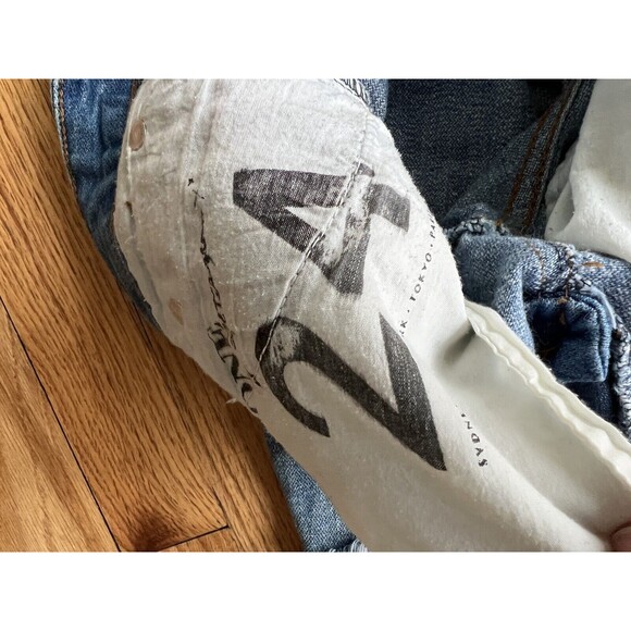 One X One Teaspoon 24 Destroyed Distressed Women's Blue Jeans - Picture 5 of 7